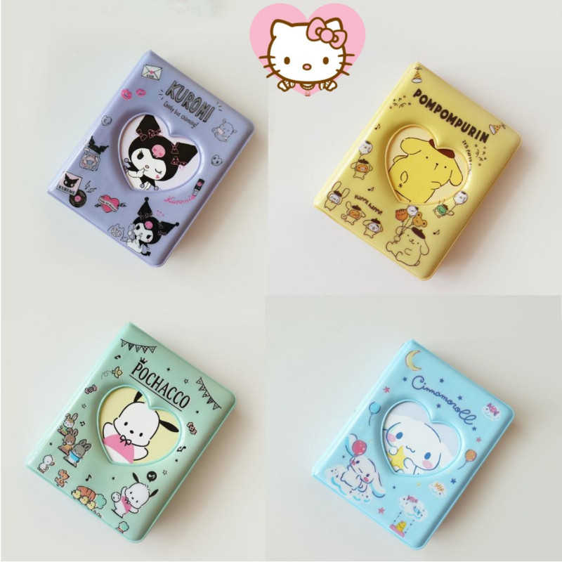 sanrio card book laurel dog my melody kuromi hello kiity instax mini three-inch polaroid storage boo