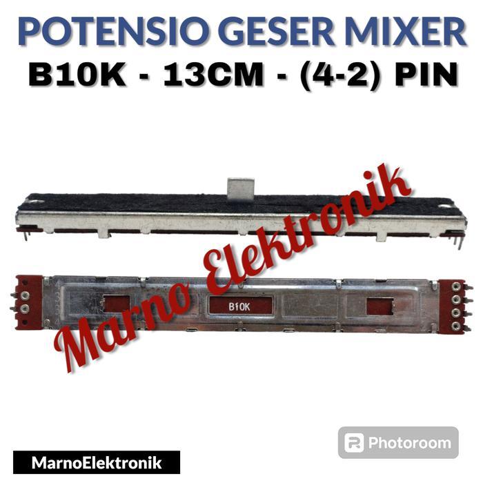 POTENSIO GESER POTENTIO MIXER 13CM B10K KAKI 4-2 13 CM 10K ORIGINAL TERBAIK...