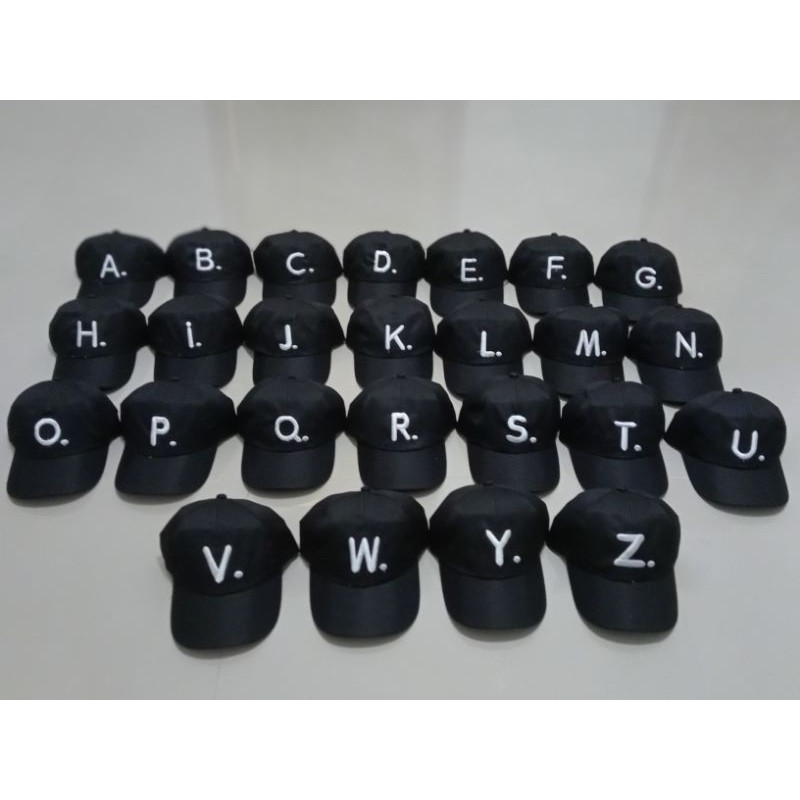 Topi anak inisial huruf A-Z, Topi baseball anak huruf, Topi anak laki laki, Topi anak perempuan, Top