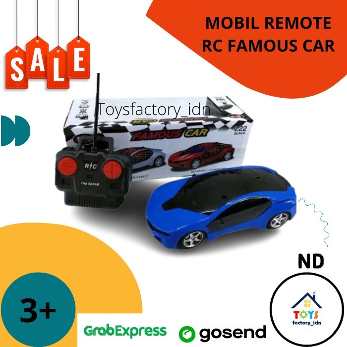 Mainan Mobil Remote Control RC Famous Car