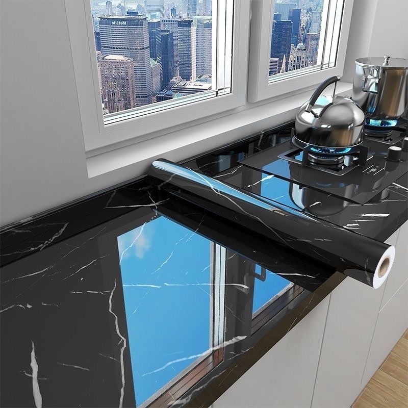 Wallpaper Sticker Dinding Per Roll Motif Marmer Panjang 3 Meter