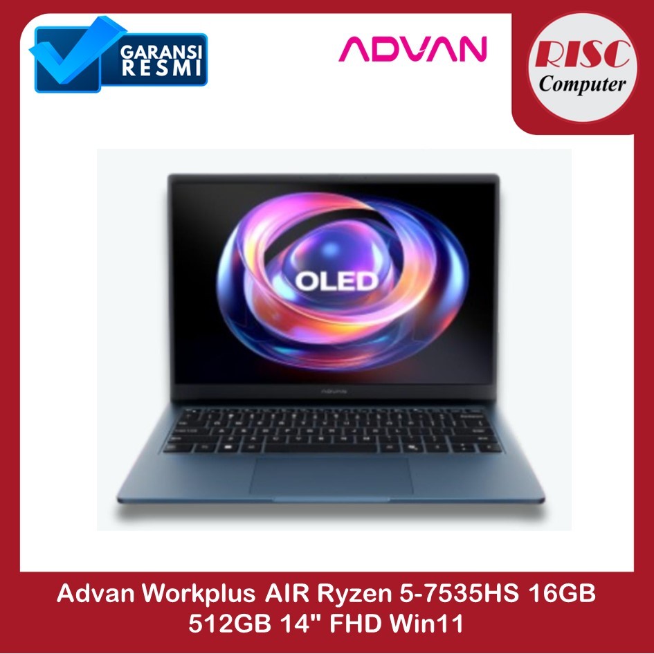 Advan Workplus AIR Ryzen 5-7535HS 16GB 512GB 14" FHD Win11