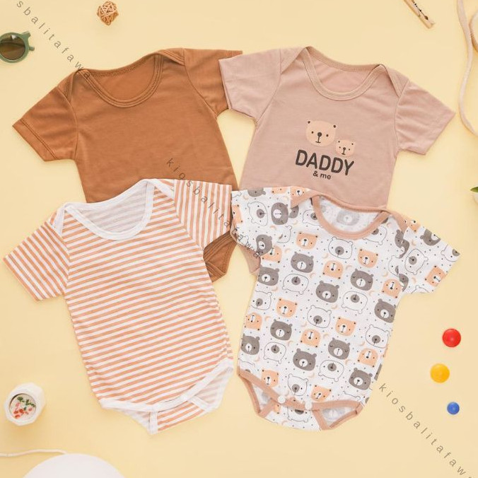 (ISI 4) Jumper Bayi Paket Lahiran SNI 0-12 Bulan Kado Baby New Born Bayi Perempuan Laki Laki Set Kao