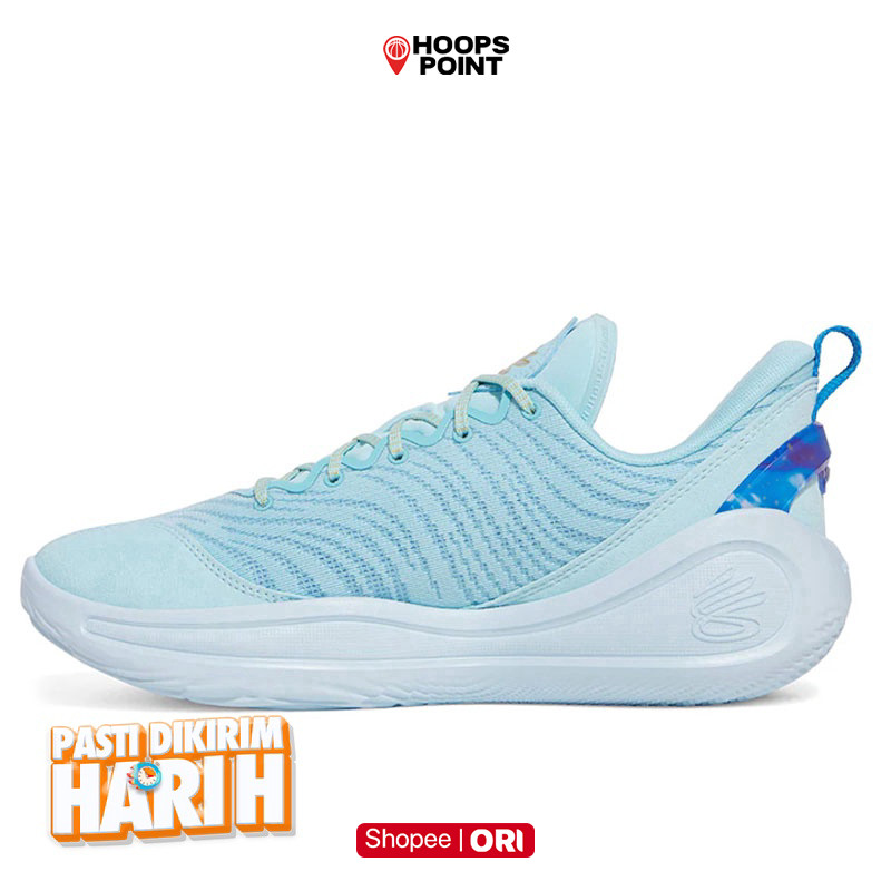 Hoops Point Sepatu Basket UA Curry 12 Pscs Stream Original 3028496-494