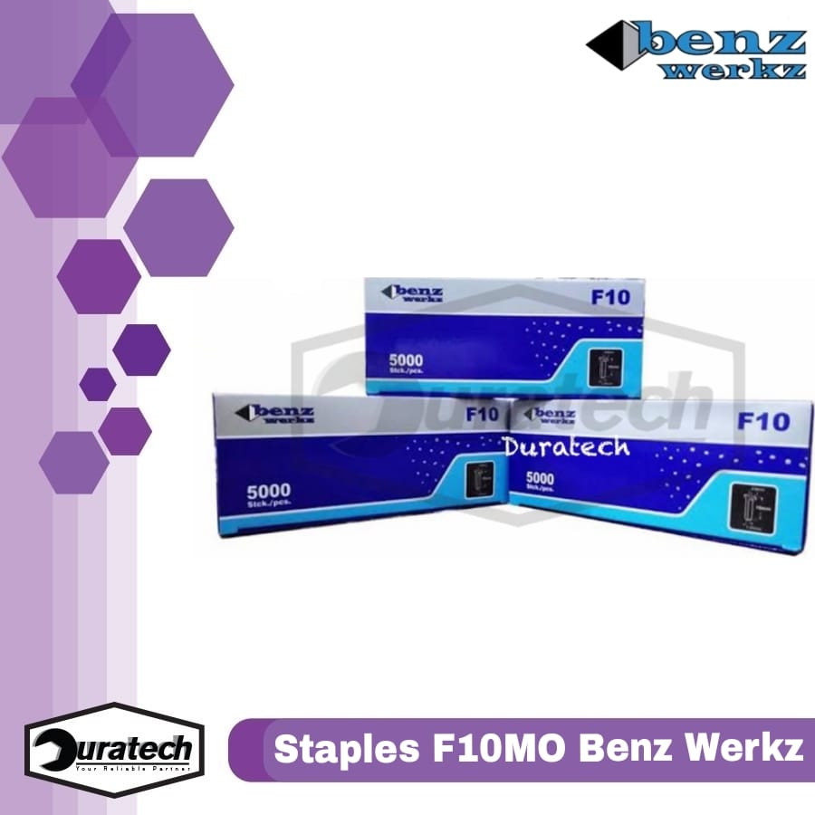 Industrial Staples F10MO / Isi staples tembak angin / Paku mabel Benz werkz dan Isi stapler F10MO st