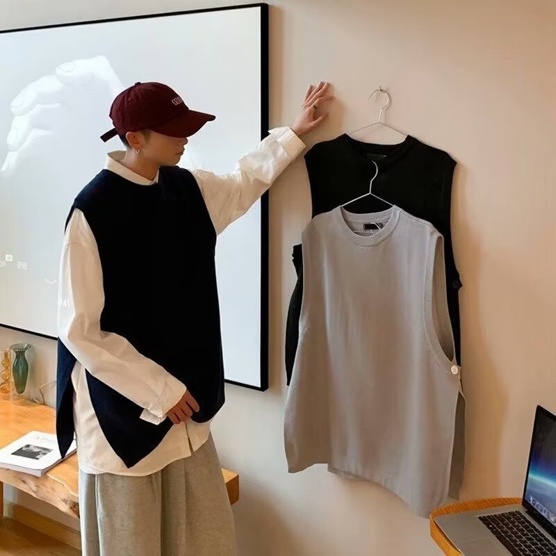 RAY IMPORT MAN KNIT VEST IMPORT WINTER AUTUMN SPRING OUTFIT ROMPI RAJUT PRIA MUSIM DINGIN