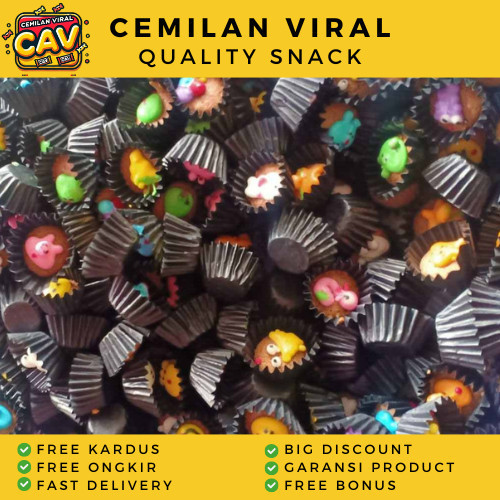 CAV Kue Brownies Karakter 250gr Brownies Karakter Lucu Cookies Karakter Brownies Mini Kering Karakte