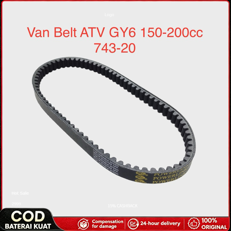 Van belt Powerlink USA 743 - 20 ATV - Mini Jeep Matic GY6 150 - 200 cc Van Belt Powerlink USA 743 - 