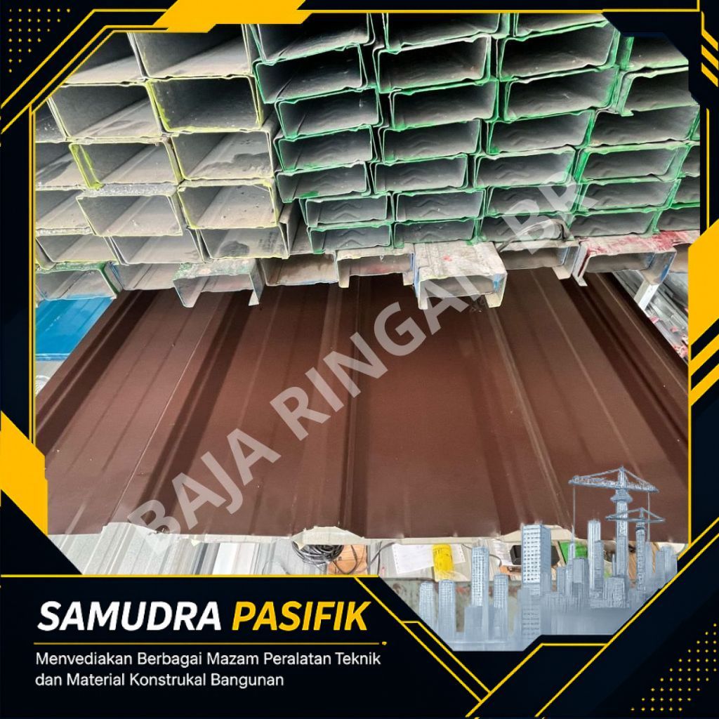 ATAP GALVALUME SPANDECK WARNA COKLAT