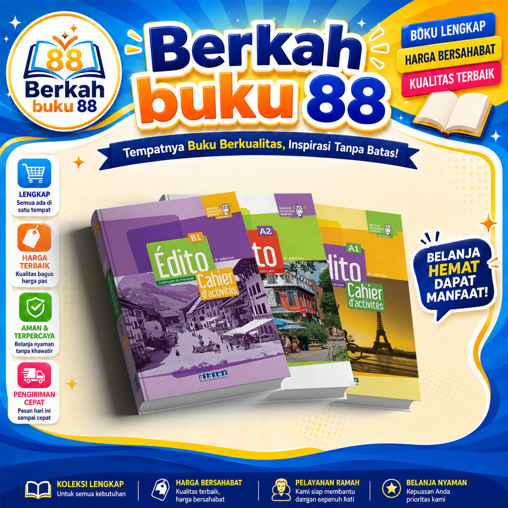 Buku Belajar Bahasa Francis Edito A1-B1 Cahier Livre Full Color