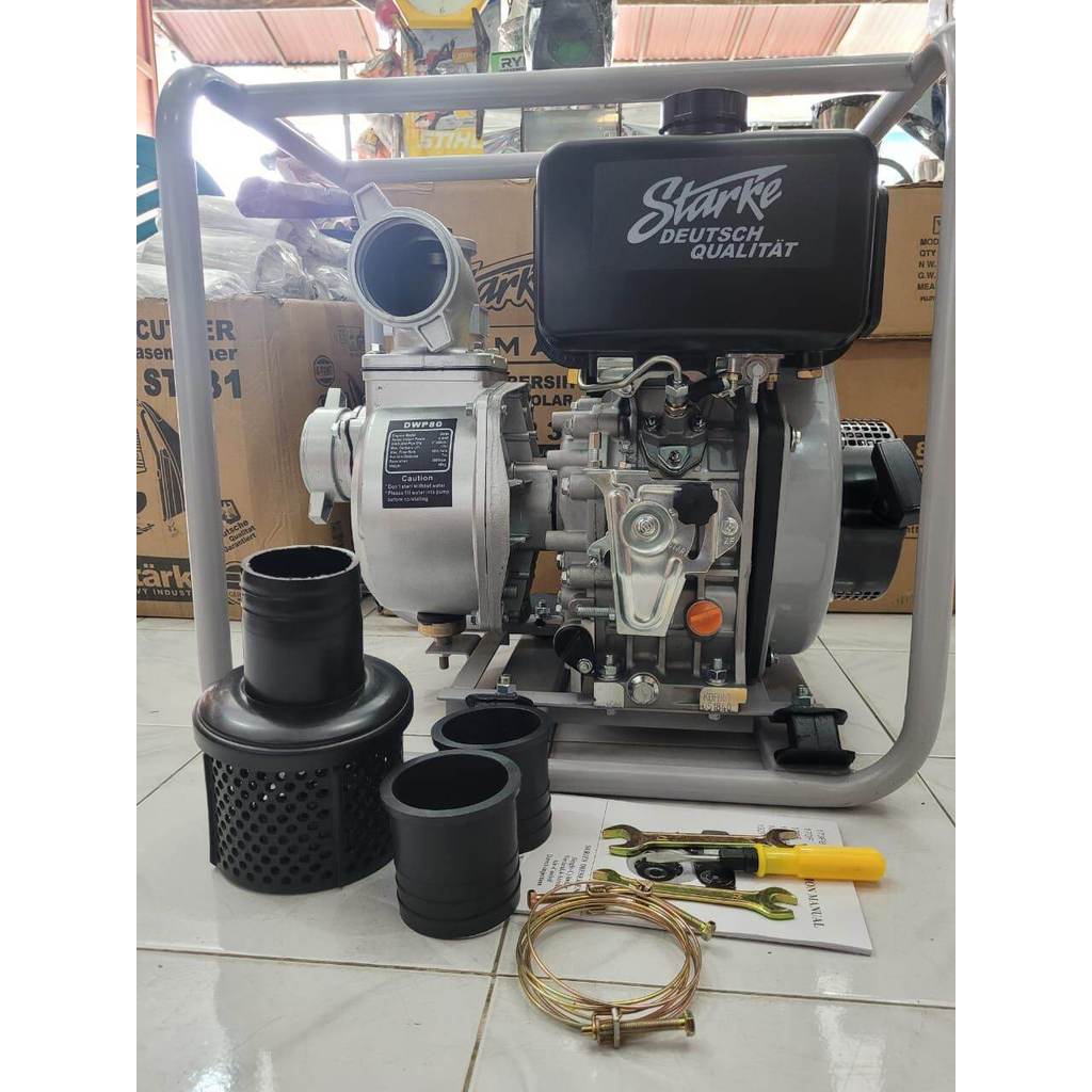 Pompa air sawah irigasi sawah  3inch solar(Diesel)STARKE DWP80(3")