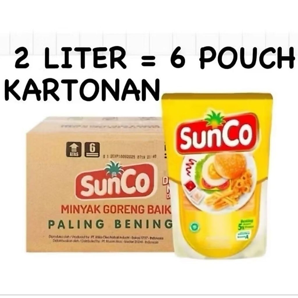 Minyak SUNCO 1 Dus 2 Liter Isi 6