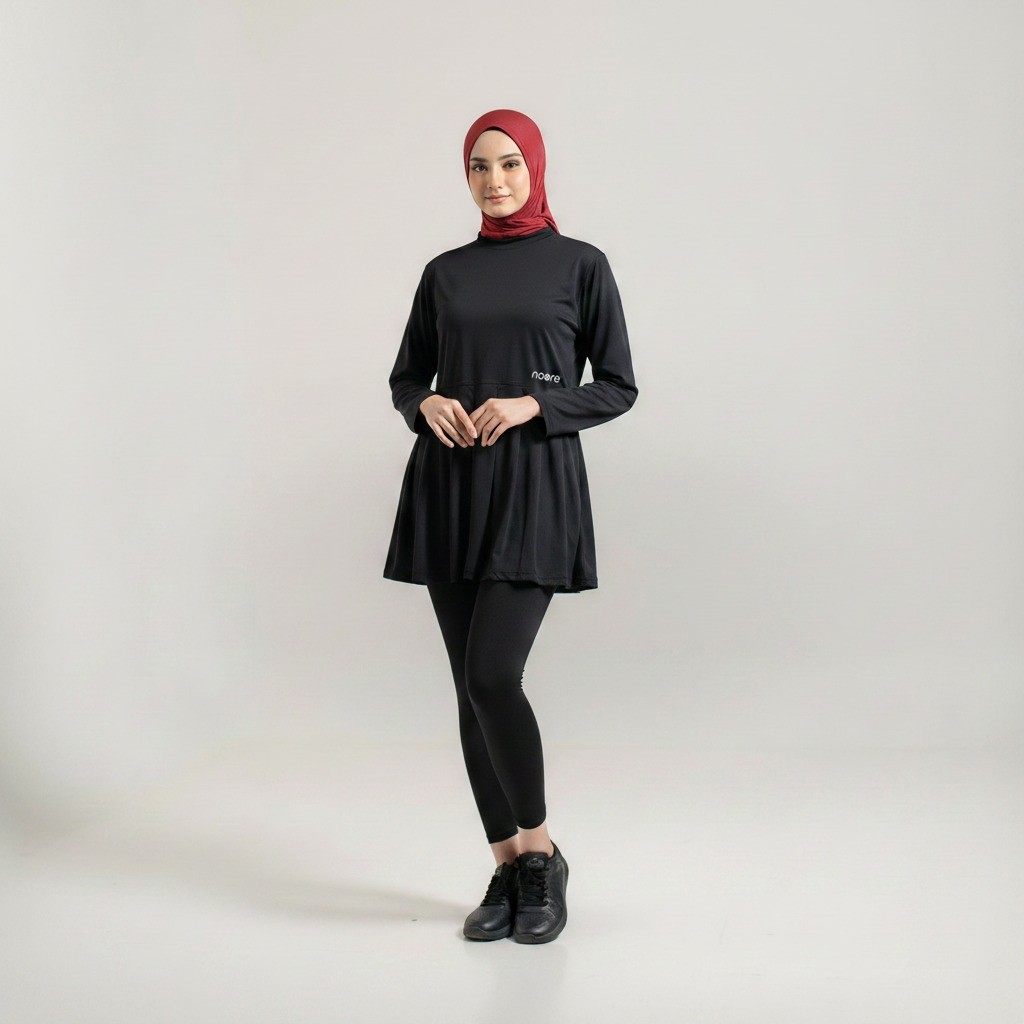 NOORE SPORT HIJAB - Noore - Evora - Top Baju Olahraga Wanita - Lightweight Quick Dry Breathable - Ru