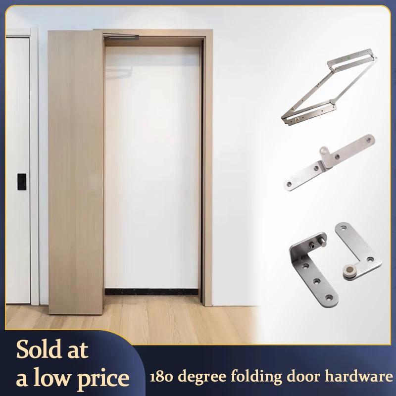 180 Degree Folding Door drobe Door Flat Folding Door Without Lower Track Wooden Door Space Saving 30