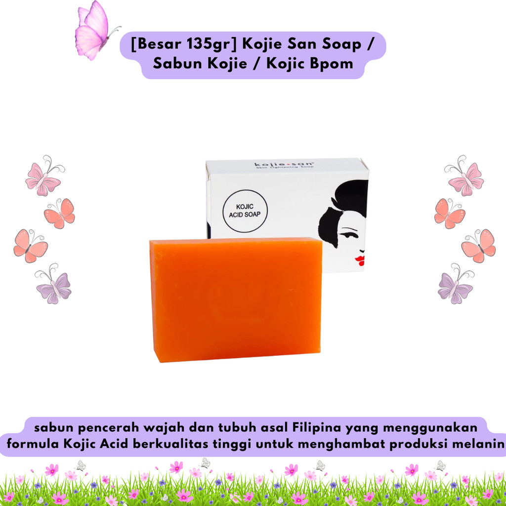 NL [Besar 135gr] Kojie San Soap / Sabun Kojie / Kojic Bpom