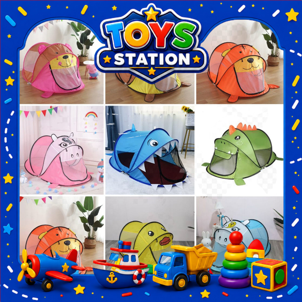 [TOYSSTATION] [TS1228] Tenda Anak Karakter Tenda Camping Anak Lipat Mainan Tenda Anak Rumah Tenda An