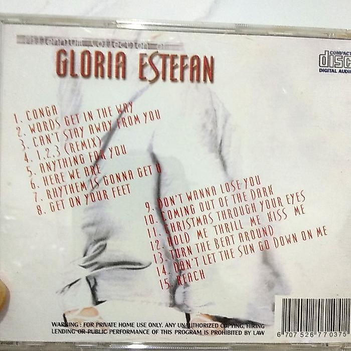 CD gloria estefan - millennium collection. madonna tiffany starship