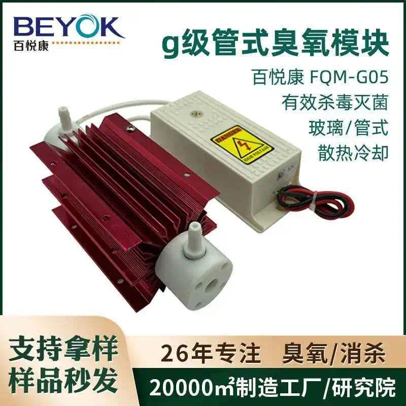 FQM-G10 ozone generator with 3-10g/h air-cooled cooling g-level tubular ozone module