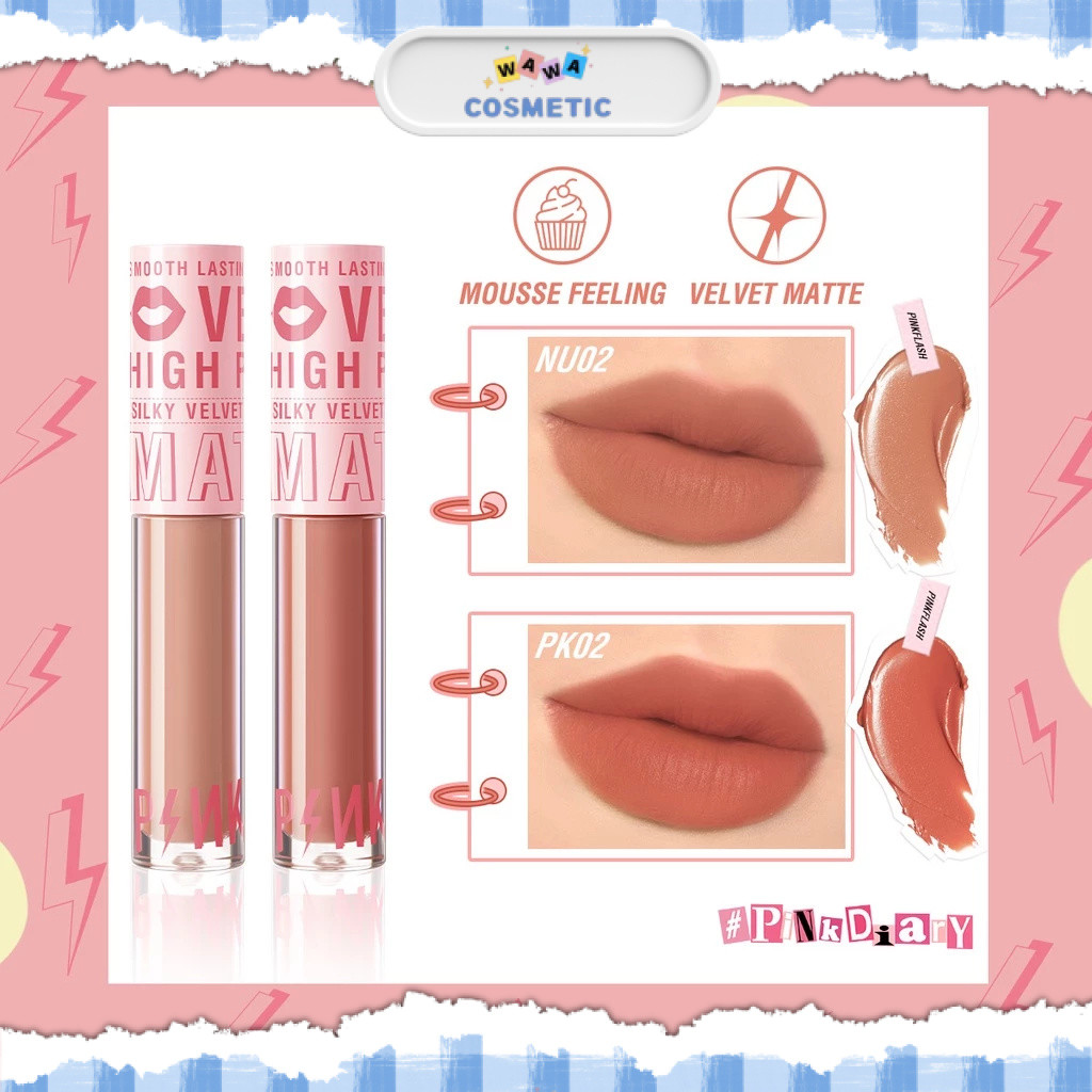WAWA - PinkFlash Silky Velvet Lip Cream