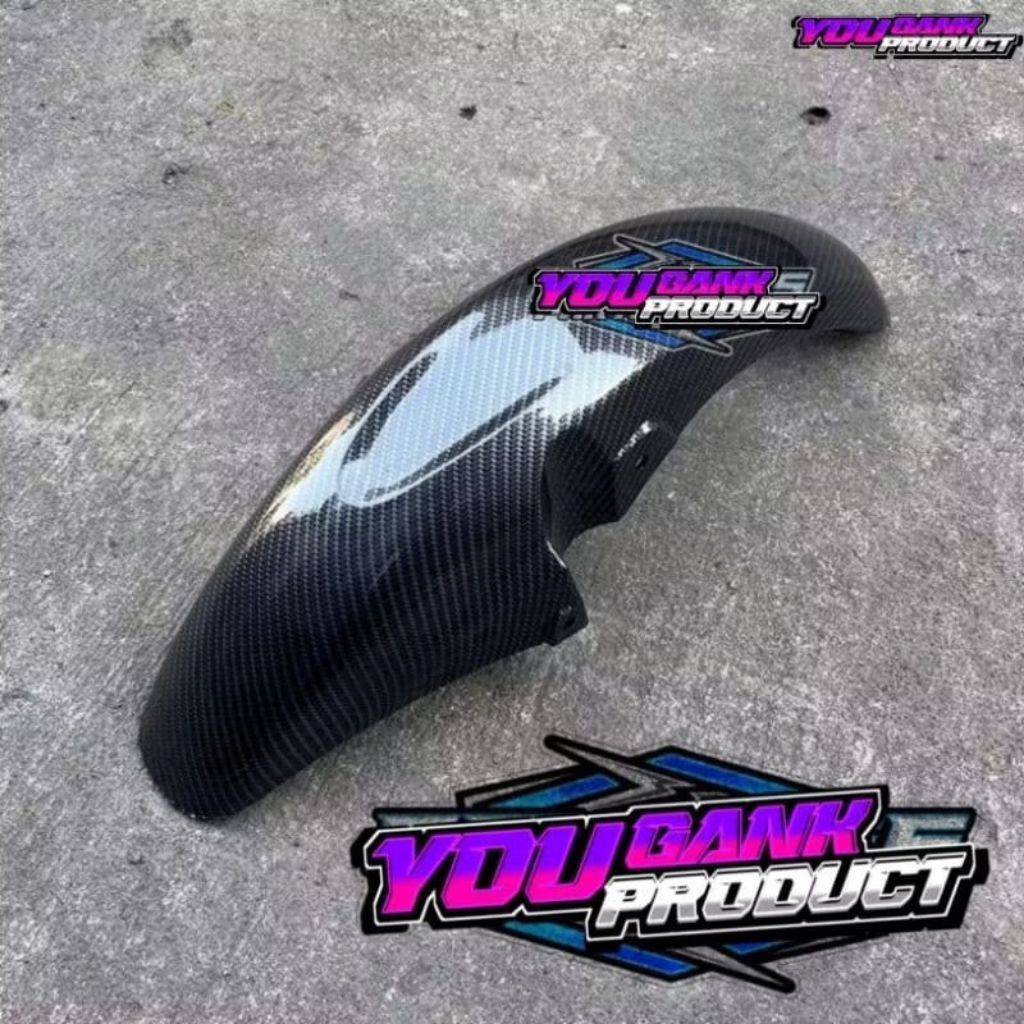 selebor depan satria fu lama carbon kevlar wtp carbon celup glossy
