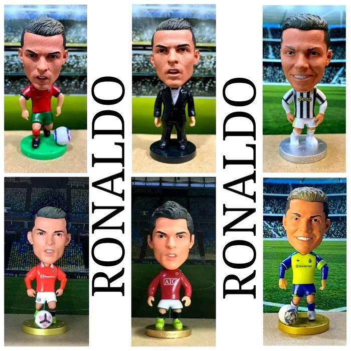 New Minifigure Pemain Bola Ronaldo Roanldo  Soccerwe Miniatur Pemain Bola Cristiano Ronaldo Koleksi 