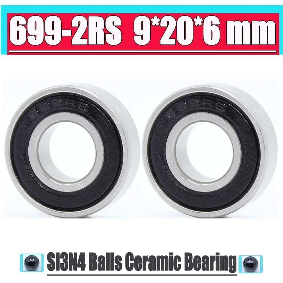 Foto Bearing Laker 699 699C 2RS Rubber Seal Hybrid Ceramic 9x20x6 mm