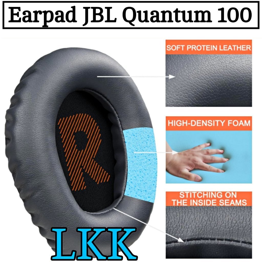 Bantalan Earcup Earpad Busa Headphone JBL Quantum 100 / JBL Quantum Q100