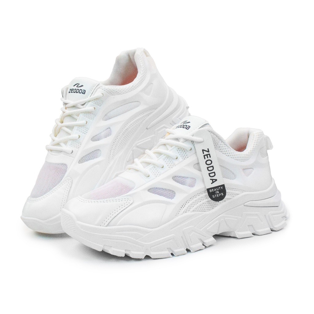 Zeodda Eunji Sepatu Sneakers Wanita Sport Training Putih 1033