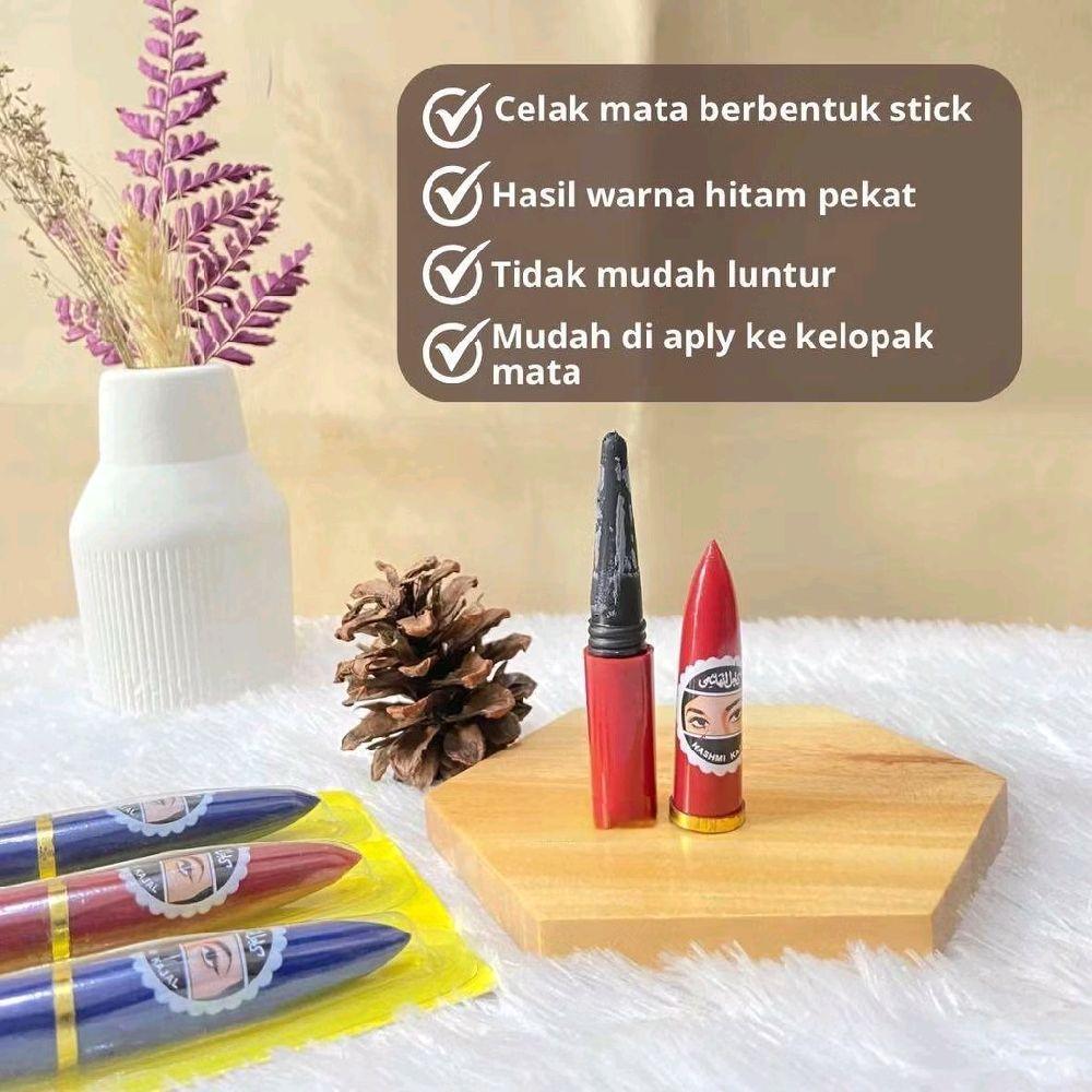Celak Mata Hashmi Hitam Berbentuk Stick Hasil Warna Hitam Pekat Tidak Mudah Luntur Mudah Di Aply Ke 