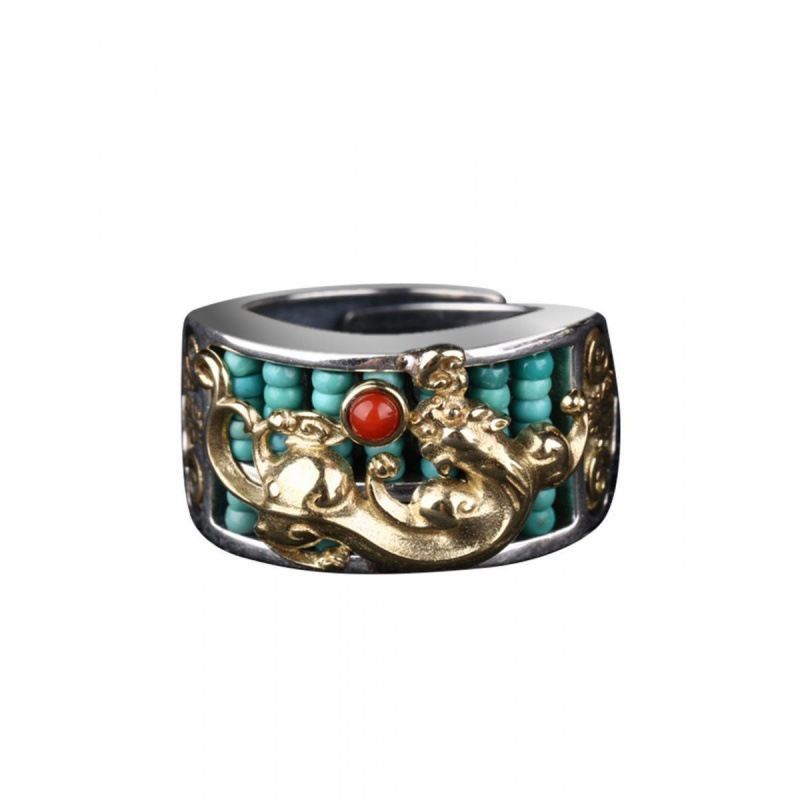 Cincin sempoa Pixiu cincin terbuka