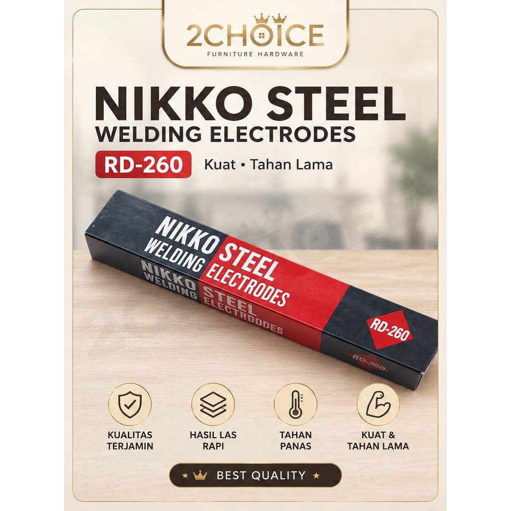 TlogoCV kawat las nikko 1.6mm RD260 / RD 260 1,6mm nikko steel welding isi per 1 kg