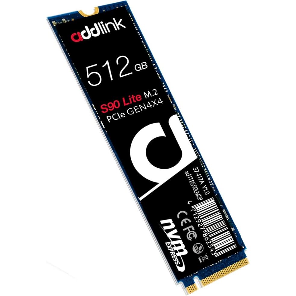 Addlink S70 Lite 512GB Ultra Durability Gaming SSD Maximum Speed 3000 MB/s Internal Solid State Hard