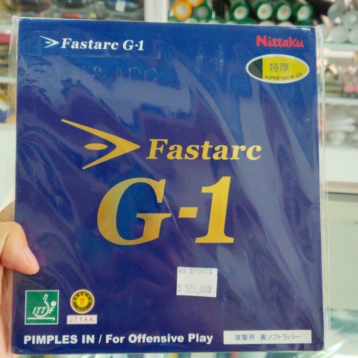 Karet tenis meja Nittaku Fastarc G1 - Hitam, 2.0