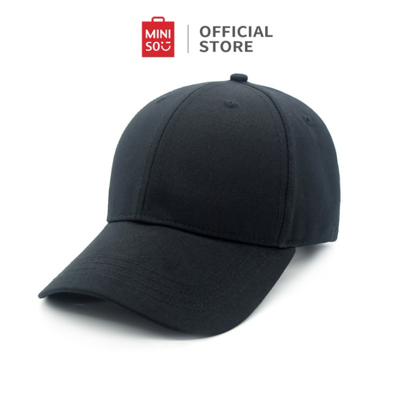 ONLINE MINISO Versatile Solid Color Baseball Cap Topi Miniso Topi Baseball Topi Bisbol Topi Pria Top
