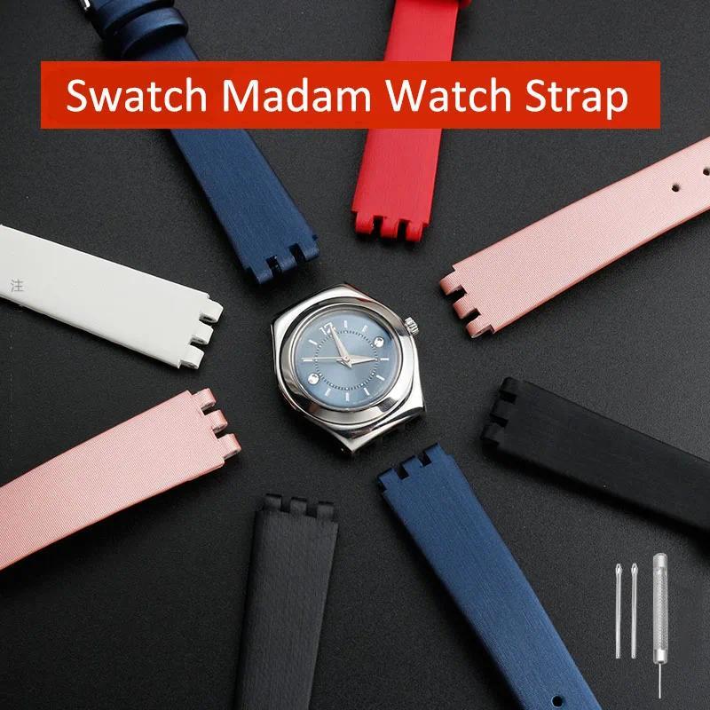 12mm Woman Small al cowhide Wat Strap Bracelet For Swat SS213G YSS288G YSS222G LP131 / LW143 / LK292