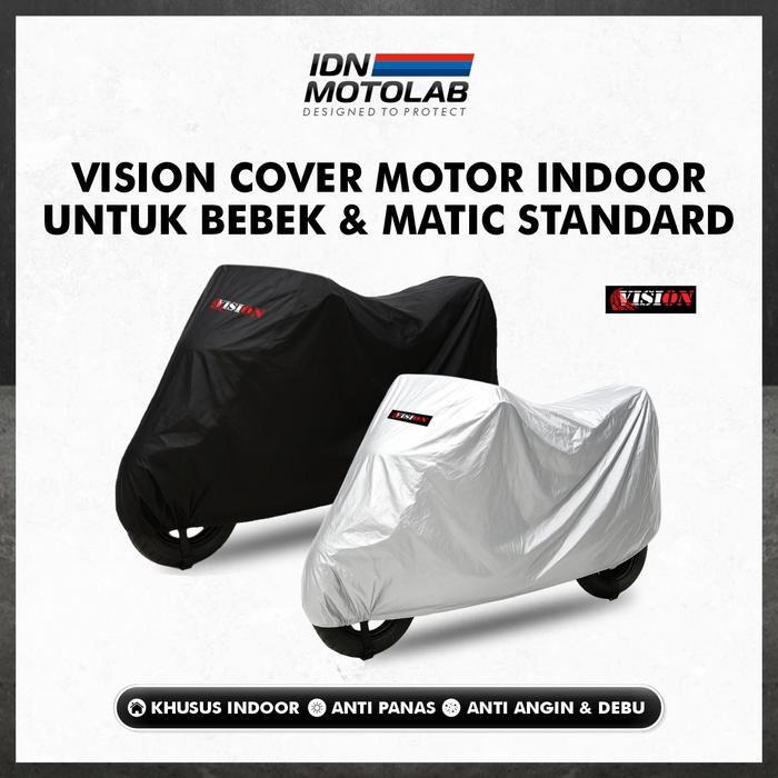 [Promo] Sarung Motor Matic / Cover Penutup Tutup Motor Beat Silver Vision - silver