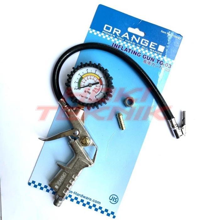 Alat Isi Angin Ban Kompresor Tire Inflator 3 in 1 Pressure Gauge Pengukur Tekanan Angin