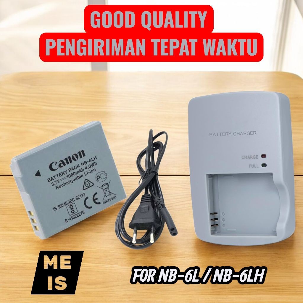 (Reverie-) Charger & Baterai Canon Ixus 85 95 200 IS / Ixus 105 210 300 310 HS - Casan Batre