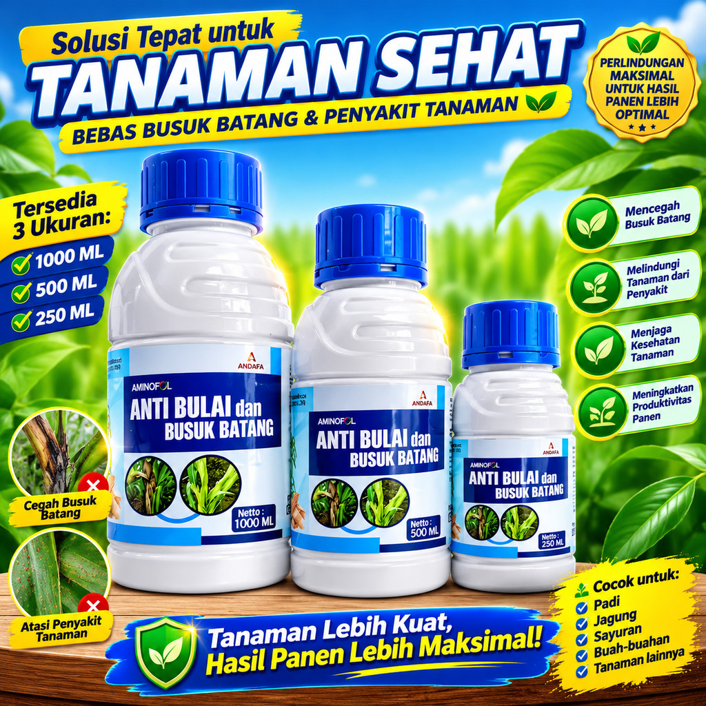 Obat Anti Bulai Jagung & Busuk Batang - Fungisida Pencegah Busuk Daun