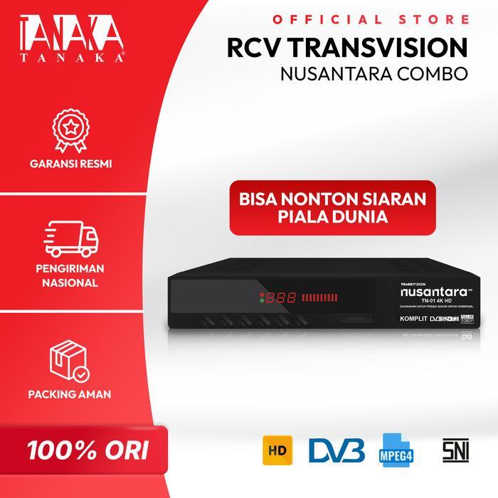 TANAKA RCV Transivision Nusantara HD COMBO Siaran World Cup Receiver Set Top Box Type T2 STB Siaran 
