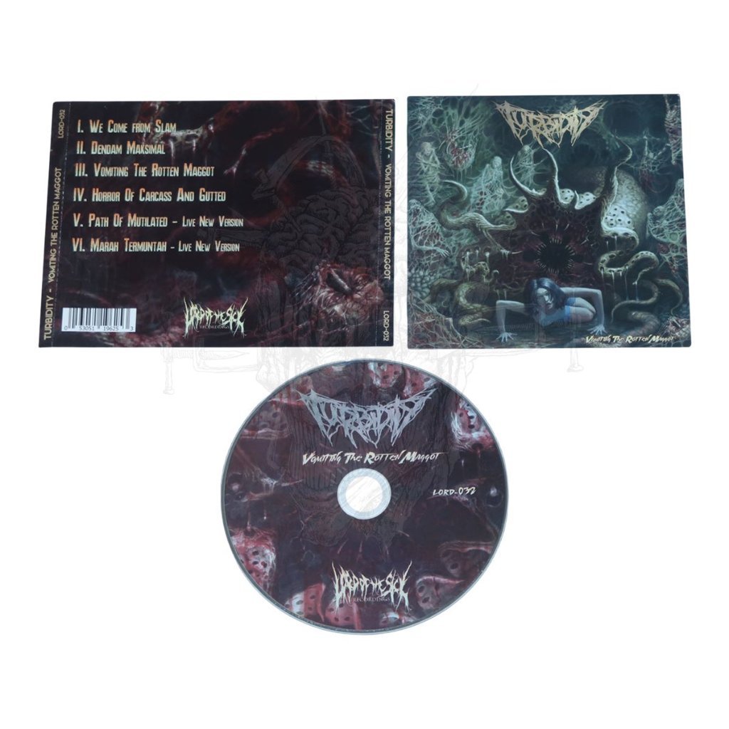 ORIGINAL & BERLISENSI - CD - TURBIDITY - VOMITING THE ROTTEN MAGGOT | SLAM/BRUTAL DEATH METAL | EXTR