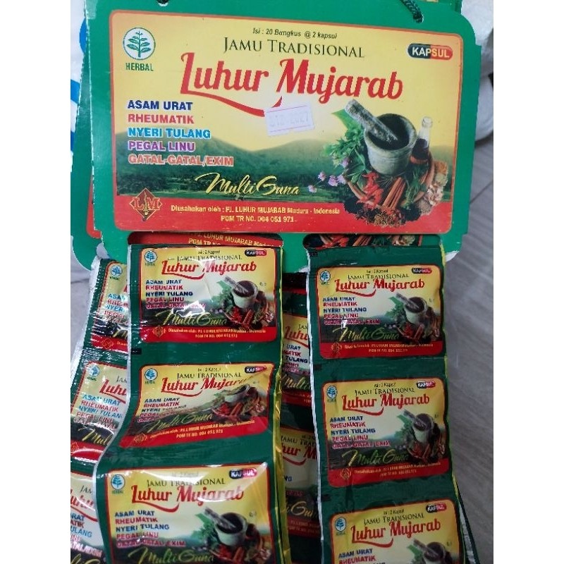 PROMO MURAH Luhur mujarab jamu tradisional kapsul isi 20 sachet