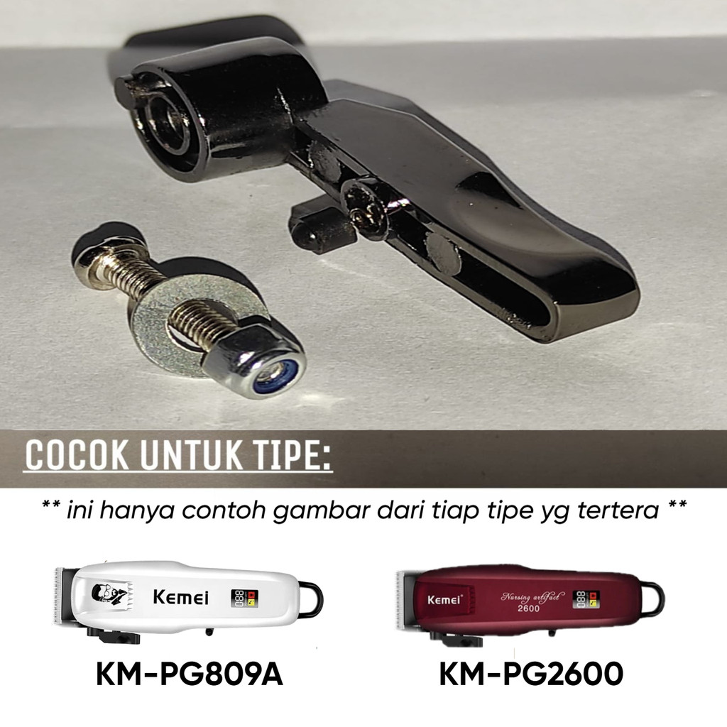 [ORI] Kemei PG 809A - 2600 | HANDLE TUAS + MUR BAUT Mesin Hair Clipper Klipper PG809A / PG2600 | ALA