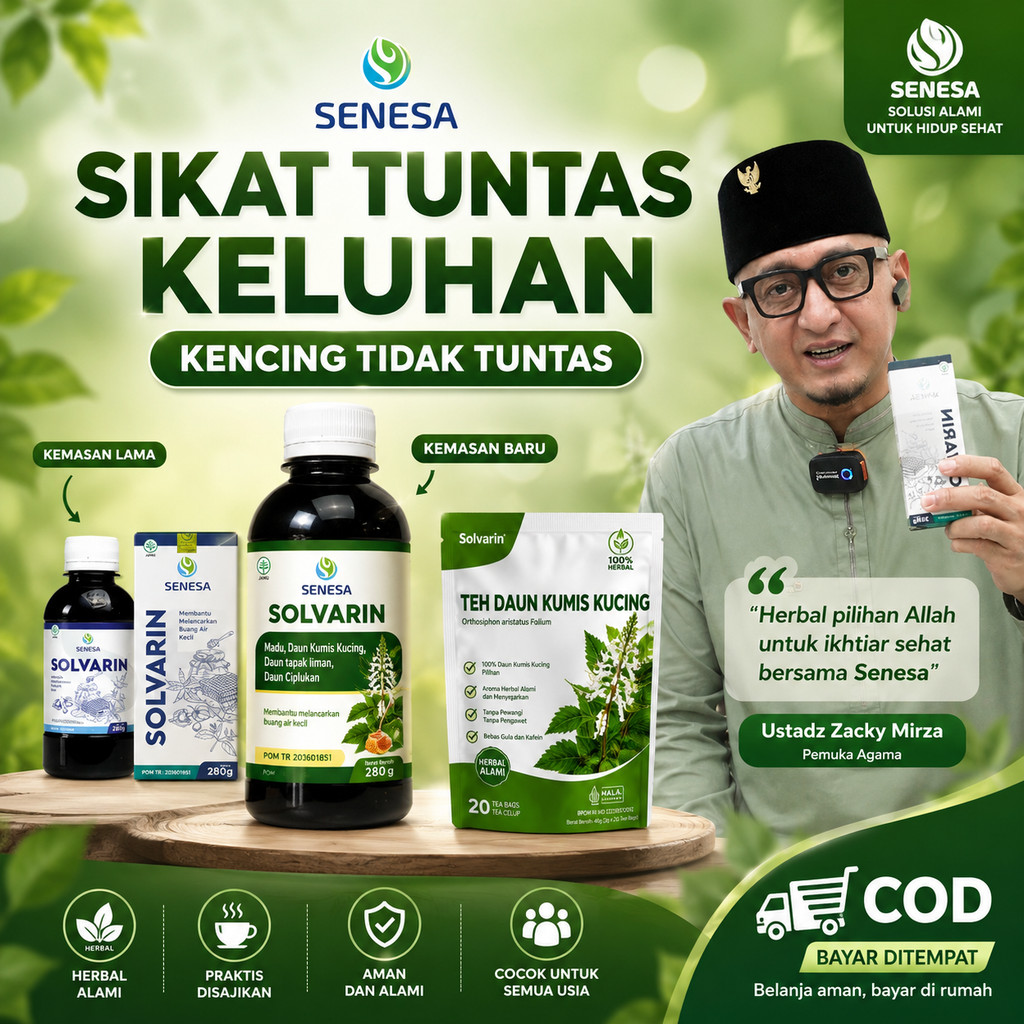 Senesa - Madu Solvarin Original Obat Sering Kencing Infeksi Saluran Kemih Batu Ginjal ISK