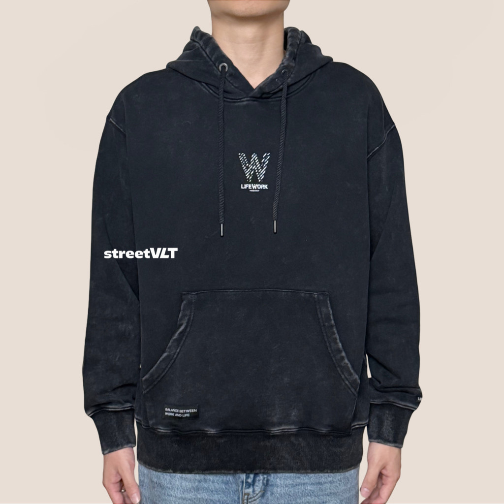 Life Work Korea Vintage Graphic Hoodie Lifework Original