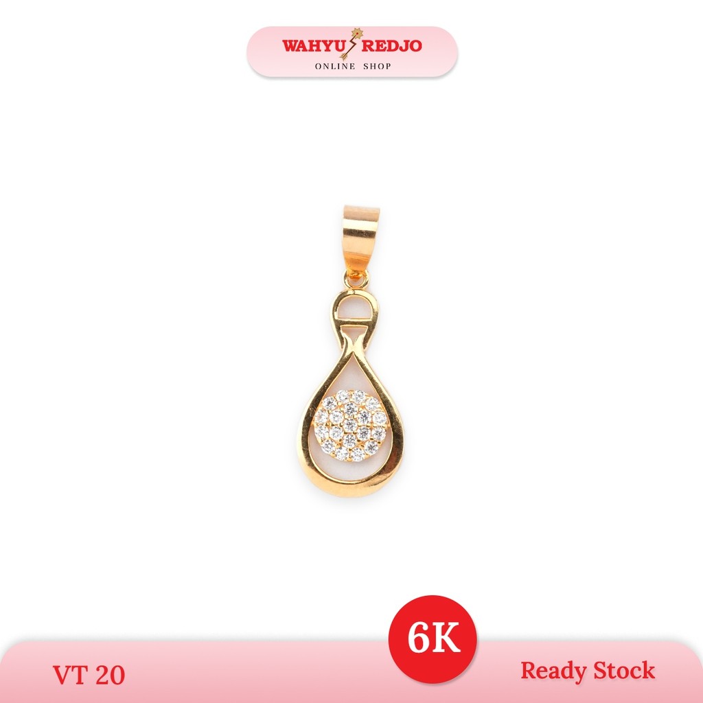 LIONTIN EMAS 6K MODEL OVAL MATA EMAS ASLI 100% WAHYU REDJO (NON PMR)