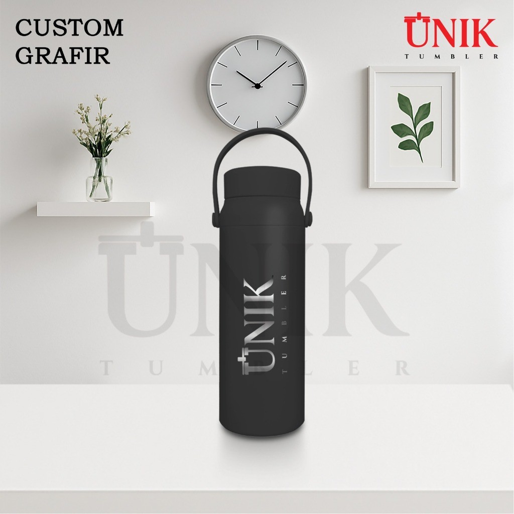 CUSTOM GRAFIR TUMBLER LINO botol minum stainles 500ml WANNA BE SCREW Sus 316 TERMOS AIR PANAS stainl
