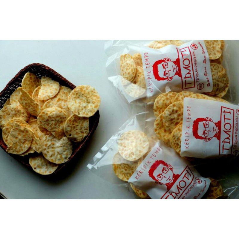 Keripik tempe timoti ukuran L/Besar