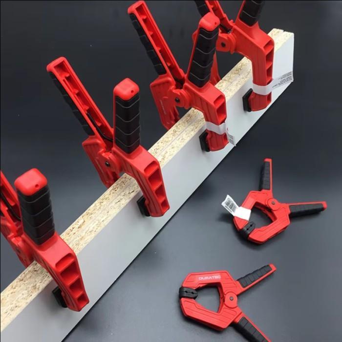 Spring Clamp 4 6 7 9 inch Klip Penjepit Kayu Besi Multiplek Klem Pegas Catok Super Kuat - 4 inch