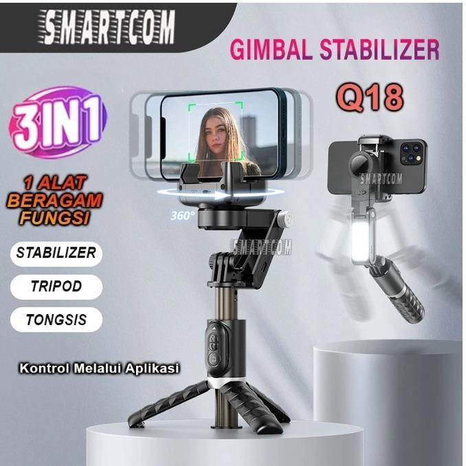 Gimbal Hanphone Gimbal Stabillizer Selfie Stabilizer Anti Goyang Q08 - GIMBAL Q18